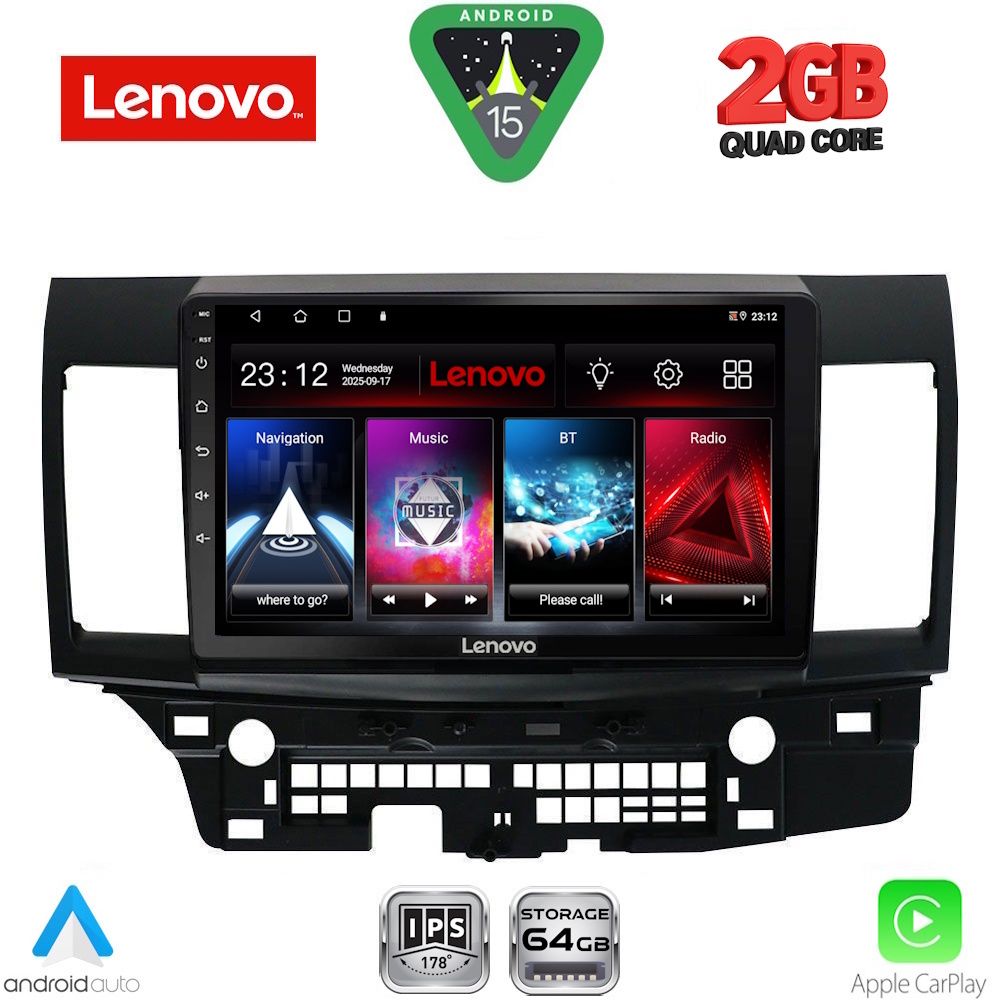 LVD2434_15 LENOVO LVD 2434_CPA (10inc) MULTIMEDIA TABLET for MITSUBISHI LANCER mod. 2008-2017 - Image 1