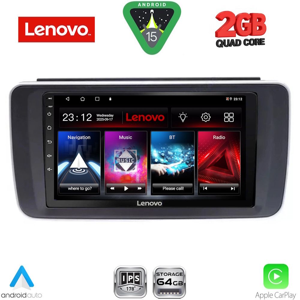 LVD2473_15 LENOVO LVD 2473_CPA (9inc) MULTIMEDIA TABLET for NISSAN LEAF mod. 2018-2025 - Image 1