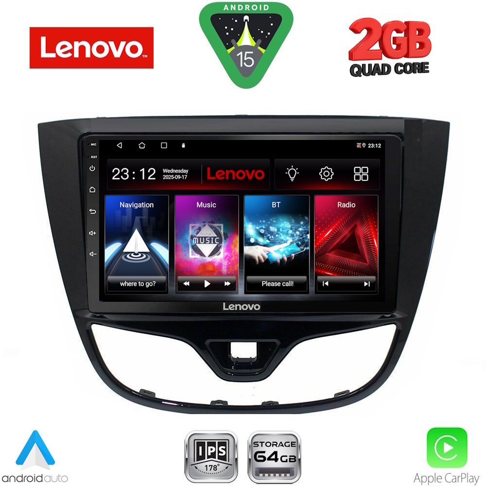 LVD2489_15 LENOVO LVD 2489_CPA (10inc) MULTIMEDIA TABLET for OPEL KARL mod. 2014-2019 - Image 1