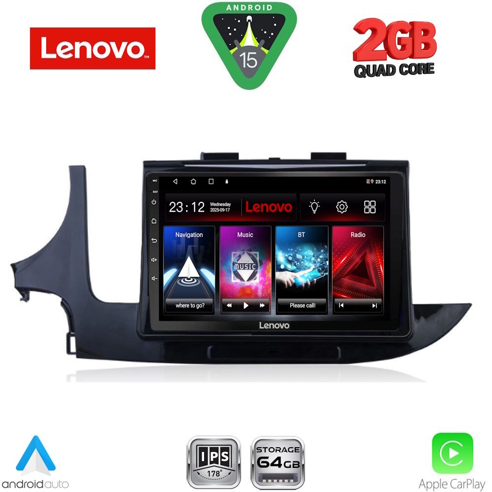 LVD2497_15 LENOVO LVD 2497_CPA (9inc) MULTIMEDIA TABLET for OPEL MOKKA mod. 2016-2021 - Image 1