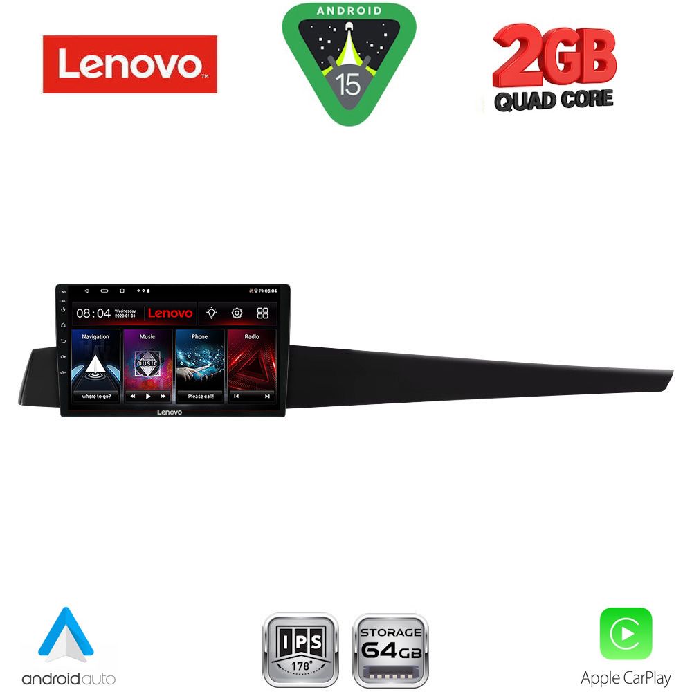LVD2552_15 LENOVO LVD 2552_CPA (10inc) MULTIMEDIA TABLET for RENAULT LAGUNA mod. 2007-2015 - Image 1