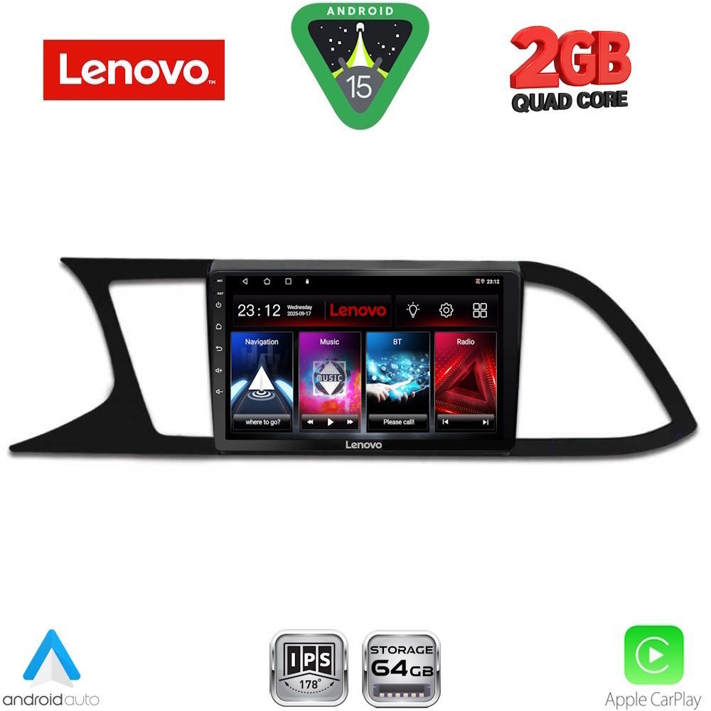 LVD2575_15 LENOVO LVD 2575_CPA (9inc) MULTIMEDIA TABLET for SEAT LEON mod. 2012-2021 - Image 1