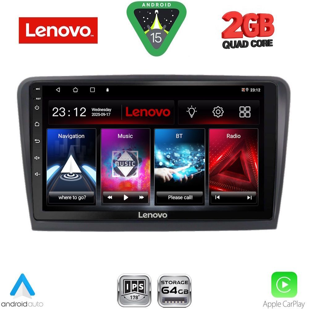 LVD2601_15 LENOVO LVD 2601_CPA (9inc) MULTIMEDIA TABLET for SKODA RAPID mod. 2012-2023 - Image 1