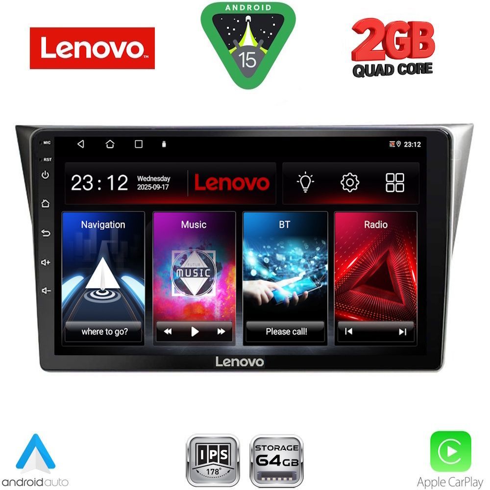 LVD2659_15 LENOVO LVD 2659_CPA (9inc) MULTIMEDIA TABLET for SUBARU IMPREZA mod. 2002-2008 - Image 1