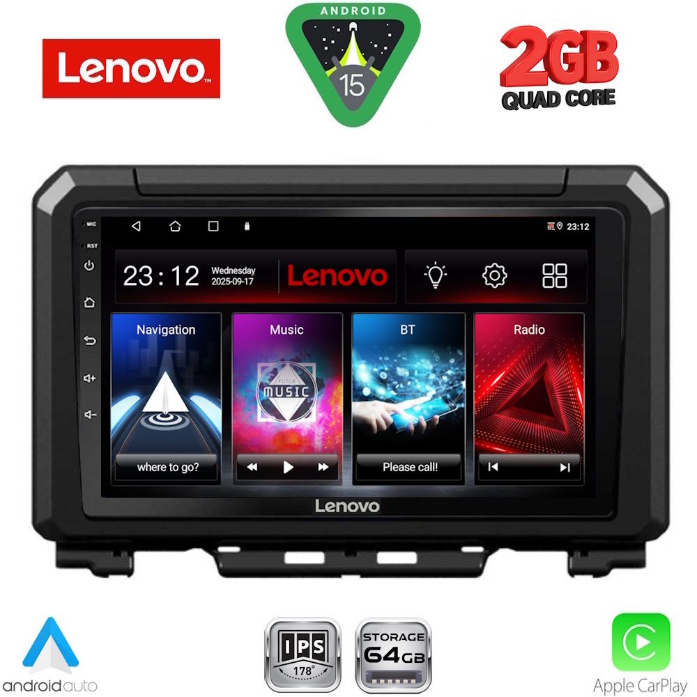 LVD2679_15 LENOVO LVD 2679_CPA (9inc) MULTIMEDIA TABLET for SUZUKI JIMNY mod. 2017-2026 - Image 1