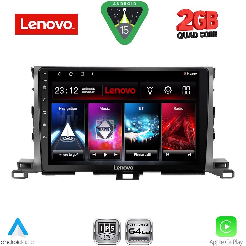 LVD2700_15 LENOVO LVD 2700_CPA (10inc) MULTIMEDIA TABLET for TOYOTA HIGHLANDER mod. 2014-2019 - Image 1