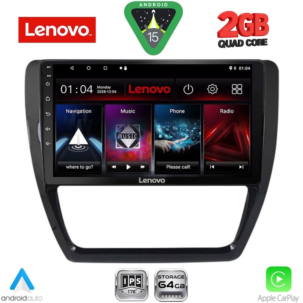 LVD2741_15 LENOVO LVD 2741_CPA (10inc) MULTIMEDIA TABLET for VW JETTA mod. 2010-2016 - Image 1