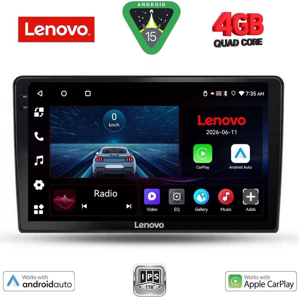 LVE7026_15 LENOVO LVE 8026_CPAA (9inc) MULTIMEDIA TABLET for ALFA ROMEO GIULIETTA mod 2014-2020 - Image 1