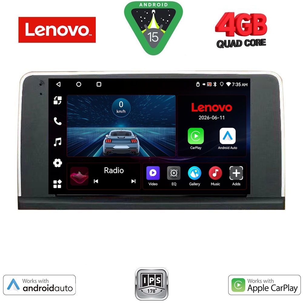 LVE7050_15 LENOVO LVE 8061_CPAA (9inc) (CIC) MULTIMEDIA TABLET for BMW X5 (E70) – X6 (E71) mod. 2009-2013 - Image 1