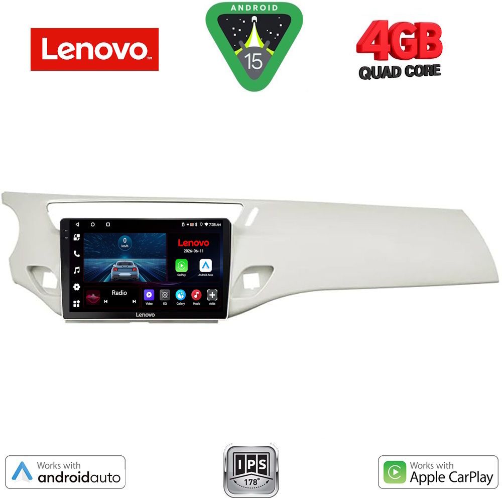 LVE7092_15 LENOVO LVE 8092BL_CPAA (9inc) MULTIMEDIA TABLET for CITROEN C3 - DS3 mod. 2009-2016 (BLACK) - Image 1