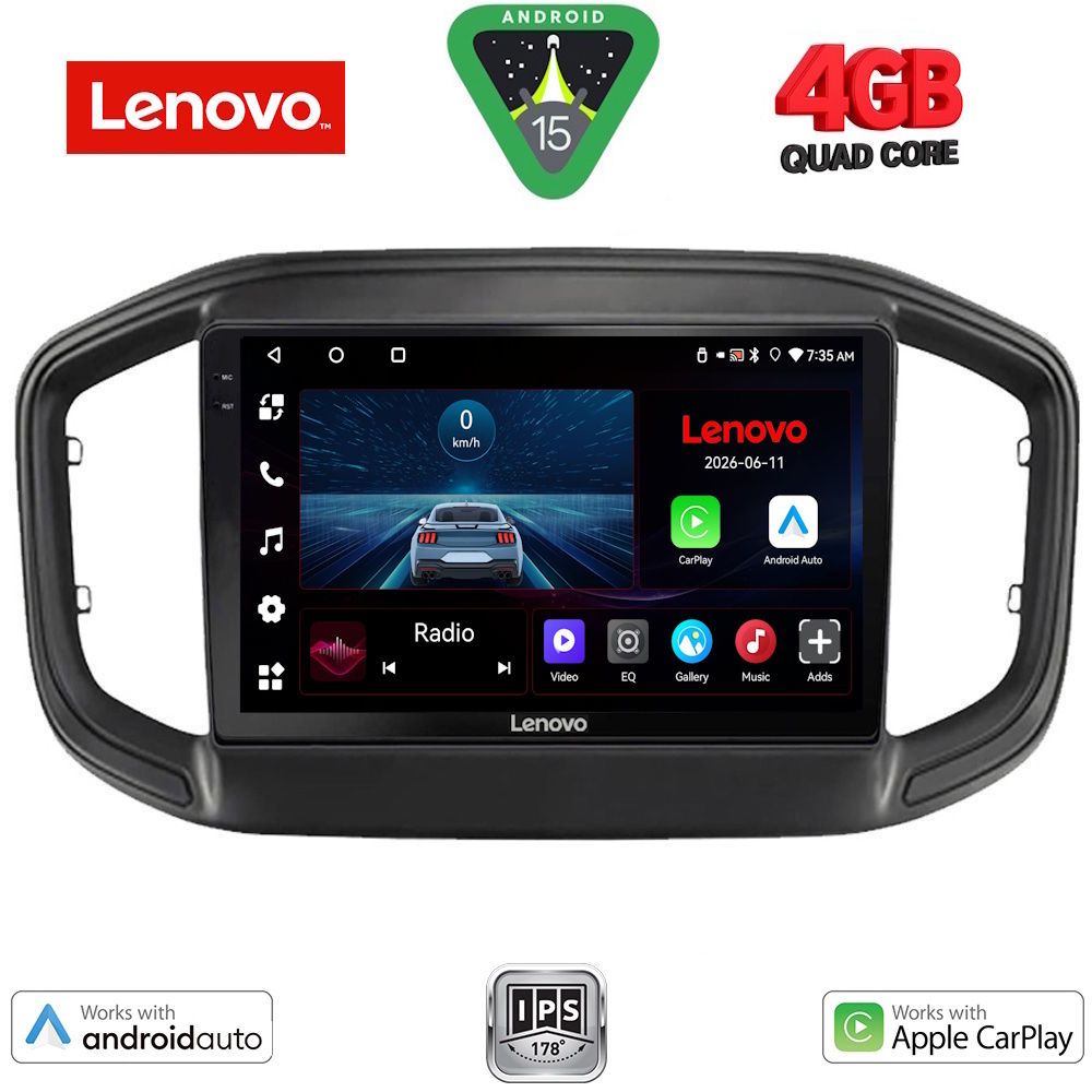 LVE7147_15 LENOVO LVE 8147_CPAA (9inc) MULTIMEDIA TABLET for FIAT STRADA mod. 2020-2026 - Image 1