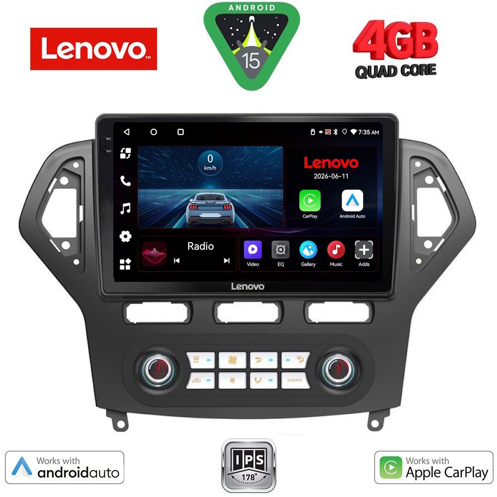 LVE7162CL_15 LENOVO LVE 8162_CPAA CLIMA (10inc) MULTIMEDIA TABLET for FORD MONDEO mod. 2007-2011 - Image 1