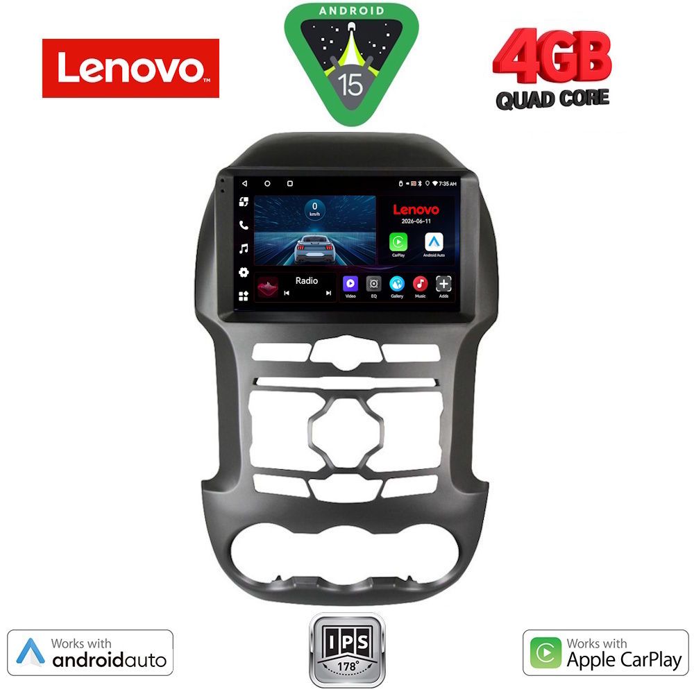 LVE7171S_15 LENOVO LVE 8171S_CPAA (9inc) MULTIMEDIA TABLET for FORD RANGER mod. 2011-2015 - Image 1