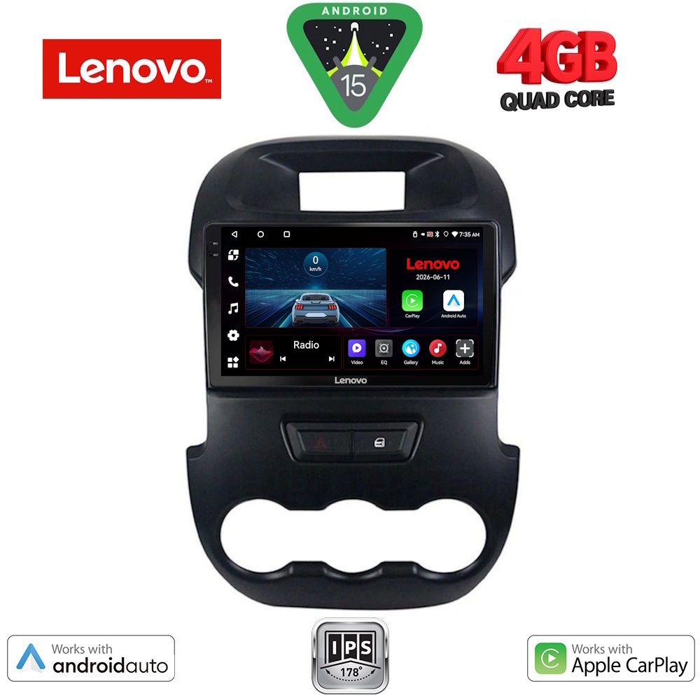 LVE7171_15 LENOVO LVE 8171_CPAA (9inc) MULTIMEDIA TABLET for FORD RANGER mod. 2011-2015 - Image 1