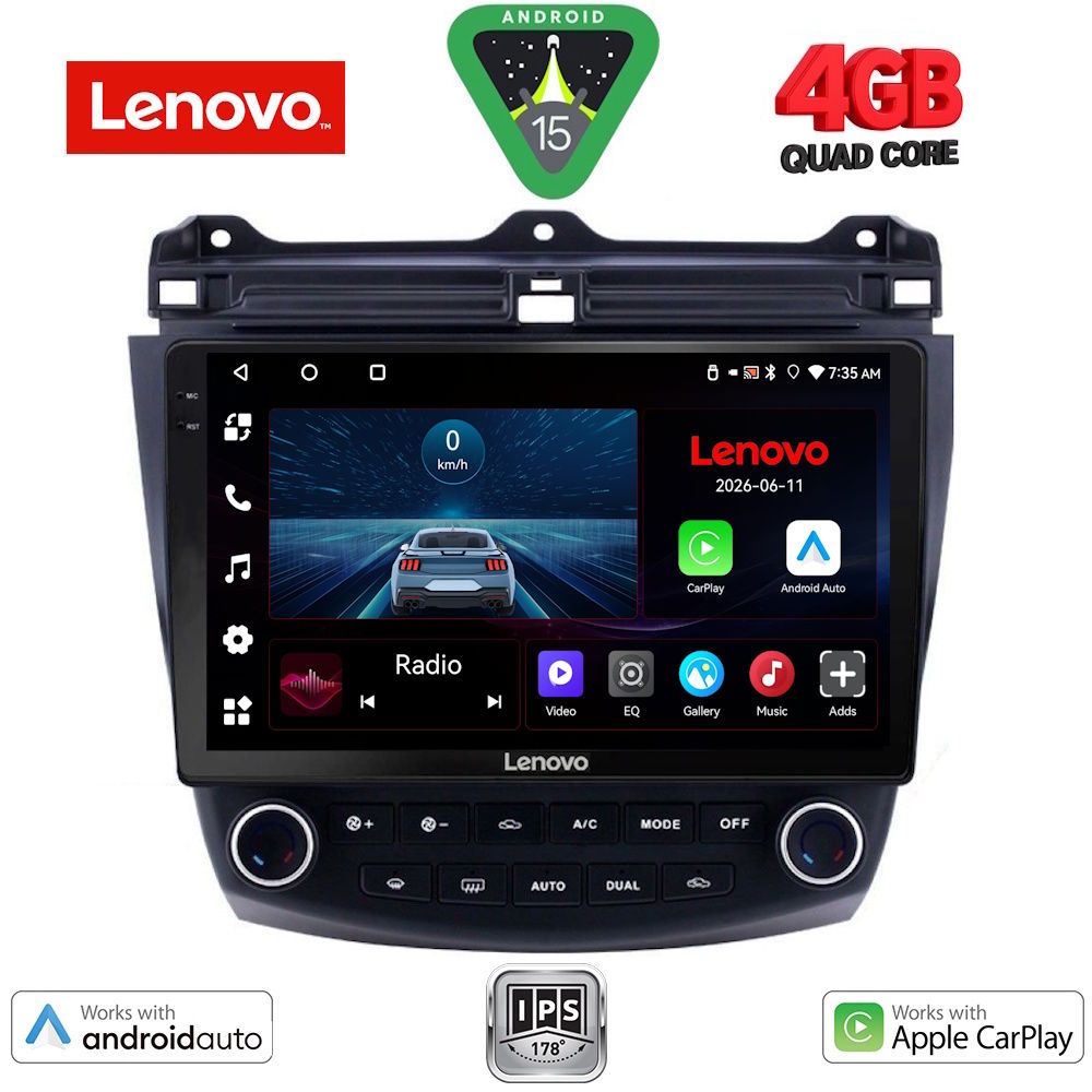 LVE7182_15 LENOVO LVE 8182_CPAA (10inc) MULTIMEDIA TABLET for HONDA ACCORD mod. 2003-2007 - Image 1