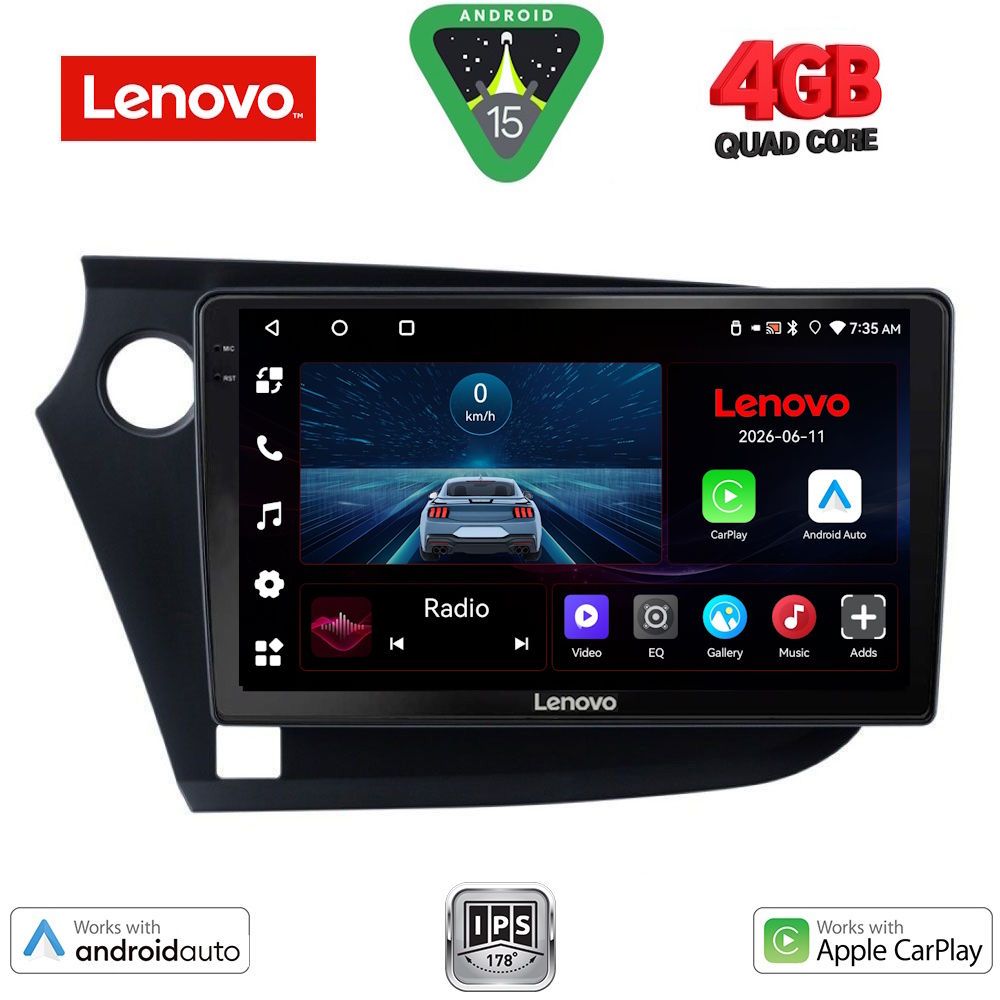 LVE7205_15 LENOVO LVE 8205_CPAA (9inc) MULTIMEDIA TABLET for HONDA INSIGHT mod. 2009-2014 - Image 1