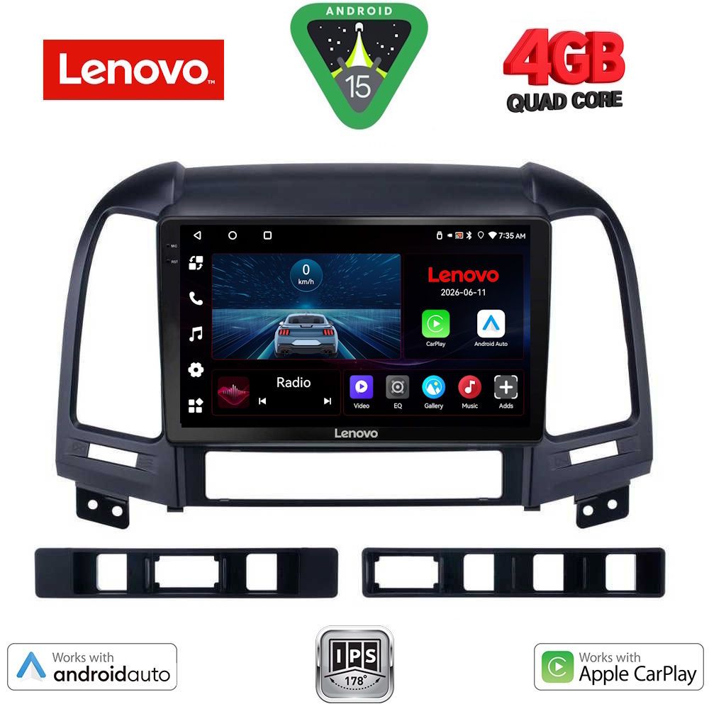 LVE7239_15 LENOVO LVE 8239_CPAA (9inc) MULTIMEDIA TABLET for HYUNDAI SANTA FE mod. 2005-2013 - Image 1