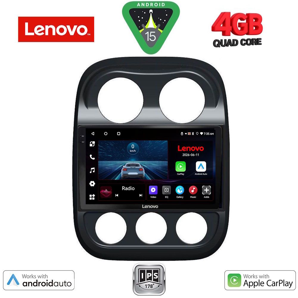 LVE7277_15 LENOVO LVE 8277_CPAA (10inc) MULTIMEDIA TABLET for JEEP COMPASS – PATRIOT mod. 2007-2016 - Image 1