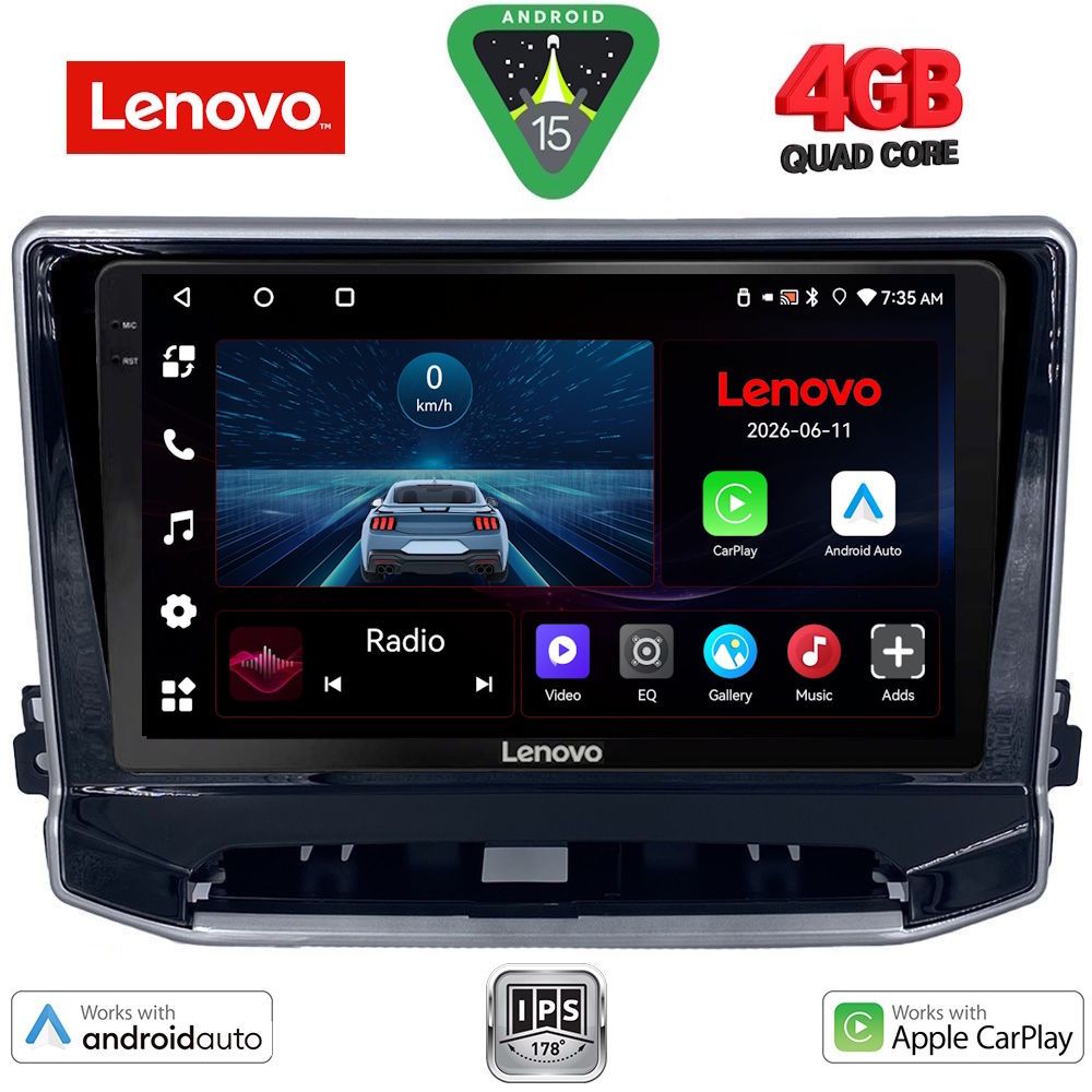LVE7279_15 LENOVO LVE 8279_CPAA (10inc) MULTIMEDIA TABLET for JEEP COMPASS mod. 2022-2026 - Image 1
