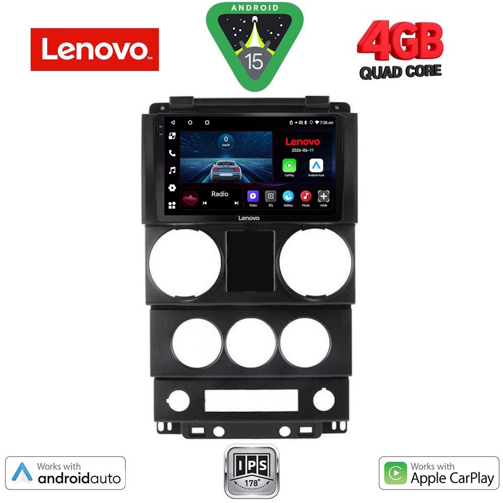LVE7292_15 LENOVO LVE 8292_CPAA (9inc) MULTIMEDIA TABLET for JEEP WRANGLER mod. 2006-2011 - Image 1
