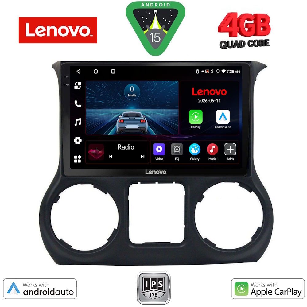 LVE7296_15 LENOVO LVE 8296_CPAA (10inc) MULTIMEDIA TABLET for JEEP WRANGLER mod. 2014-2017 - Image 1