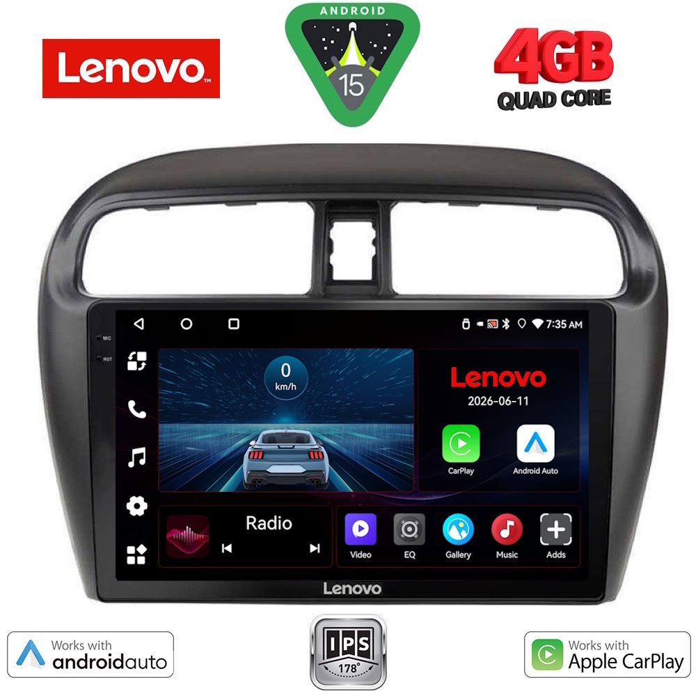 LVE7448_15 LENOVO LVE 8448_CPAA (9inc) MULTIMEDIA TABLET for MITSUBISHI SPACESTAR mod. 2013-2020 - Image 1