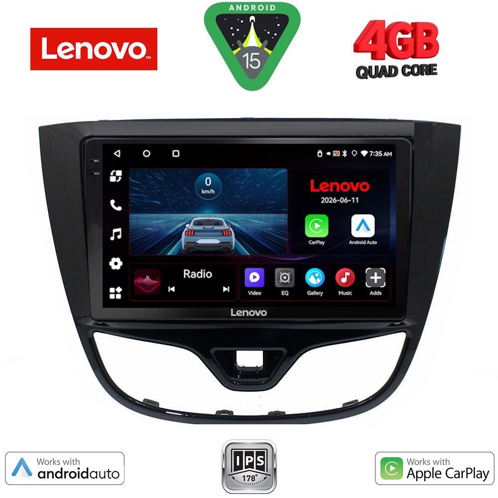 LVE7489_15 LENOVO LVE 8489_CPAA (10inc) MULTIMEDIA TABLET for OPEL KARL mod. 2014-2019 - Image 1