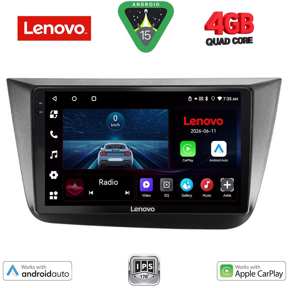 LVE7570_15 LENOVO LVE 8570_CPAA (9inc) MULTIMEDIA TABLET for SEAT ALTEA mod. 2004-2015 - Image 1