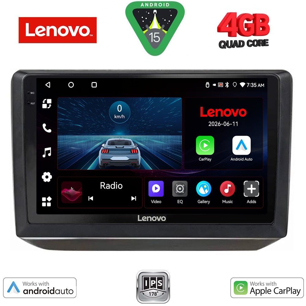 LVE7581_15 LENOVO LVE 8581_CPAA (10inc) MULTIMEDIA TABLET for SKODA FABIA mod. 2008-2014 - Image 1