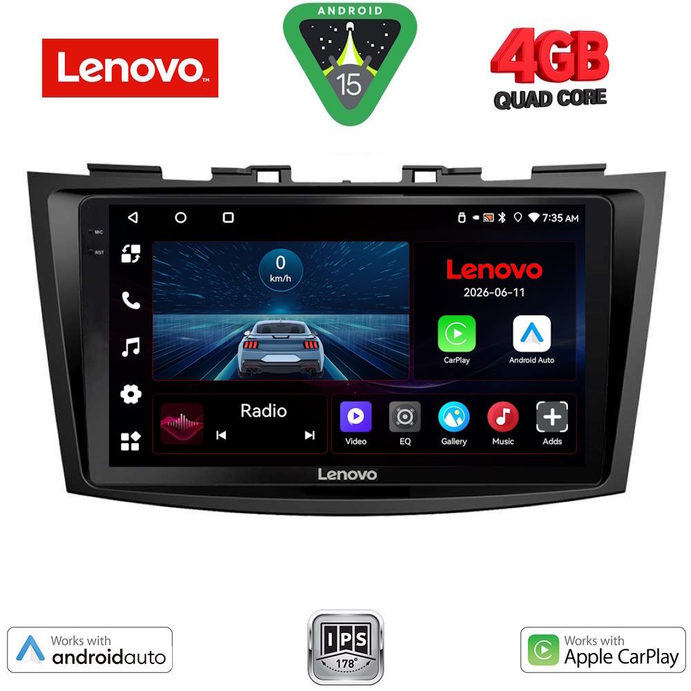 LVE7685_15 LENOVO LVE 8685_CPAA (9inc) MULTIMEDIA TABLET for SUZUKI SWIFT mod. 2011-2016 - Image 1