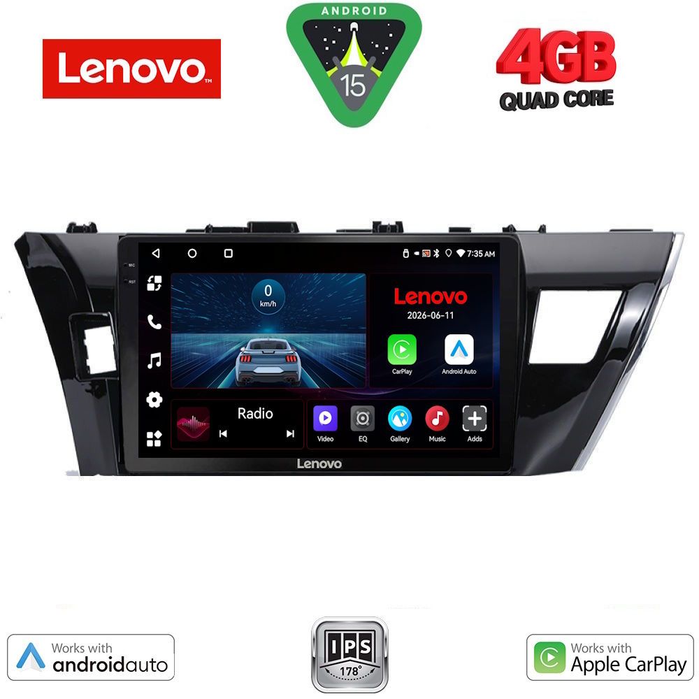 LVE7714_15 LENOVO LVE 8714SM_CPAA (10inc) MULTIMEDIA TABLET for TOYOTA COROLLA mod. 2013-2016 - Image 1