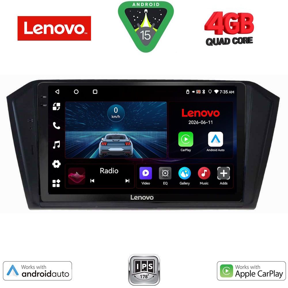 LVE7750_15 LENOVO LVE 8750_CPAA (10inc) MULTIMEDIA TABLET for VW PASSAT mod. 2016-2023 - Image 1