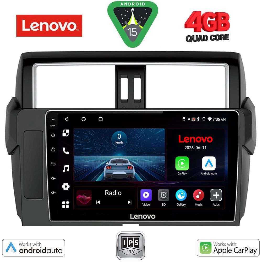 LVE7777ΒL_15 LENOVO LVE 8777_CPAA (10inc) MULTIMEDIA TABLET for TOYOTA PRADO mod. 2014-2017 - Image 1