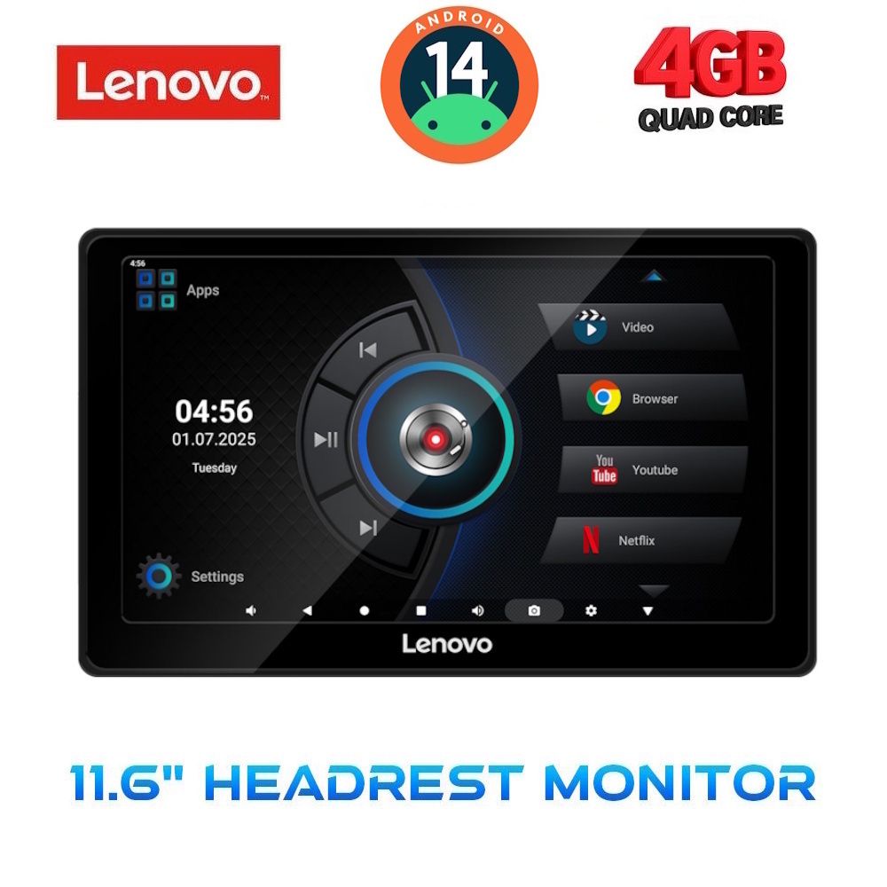 LVE8010_14 LENOVO LVE 8010_HR (11.6” HEADREST MONITOR) - Image 1