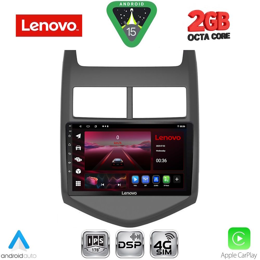 LVF5074_15_ LENOVO LVF 5074_CPA (9inc) MULTIMEDIA TABLET for CHEVROLET AVEO mod. 2011-2014 - Image 1