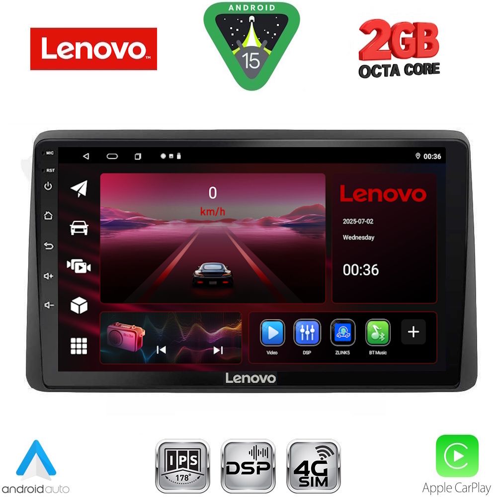 LVF5104_15_ LENOVO LVF 5104_CPA (10inc) MULTIMEDIA TABLET for DACIA DUSTER mod. 2019-2026 - Image 1