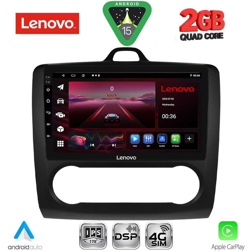 LVF5156ΒL-CL_15 LENOVO LVF 5156BL_CPA CLIMA (9inc) MULTIMEDIA TABLET for FORD FOCUS mod. 2005-2012 (BLACK) - Image 1
