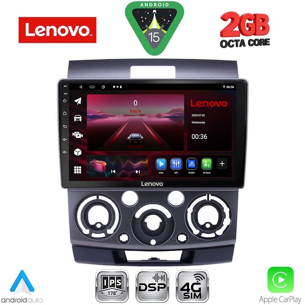 LVF5170_15_ LENOVO LVF 5170_CPA (9inc) MULTIMEDIA TABLET for FORD RANGER | MAZDA BT50 mod. 2006-2011 - Image 1