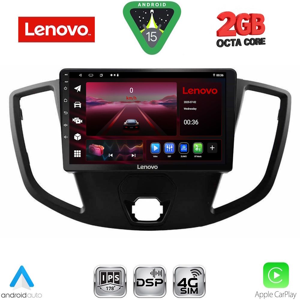LVF5179_15_ LENOVO LVF 5179_CPA (9inc) MULTIMEDIA TABLET for FORD TRANSIT mod. 2014-2020 - Image 1