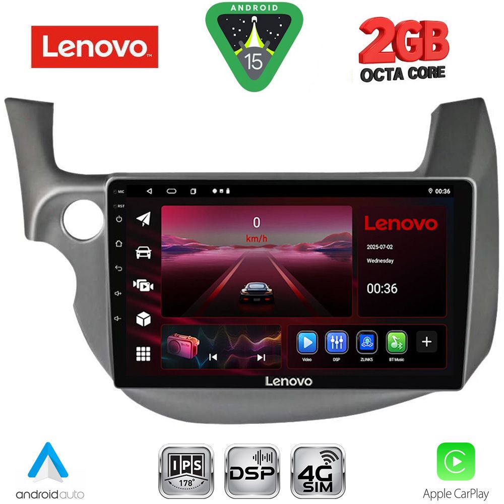 LVF5211_15 LENOVO LVF 5211_CPA (10inc) MULTIMEDIA TABLET for HONDA JAZZ mod. 2008-2012 - Image 1
