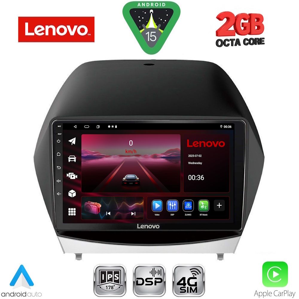 LVF5235_15_ LENOVO LVF 5235_CPA (10inc) MULTIMEDIA TABLET for HYUNDAI iX35 mod. 2010-2015 - Image 1