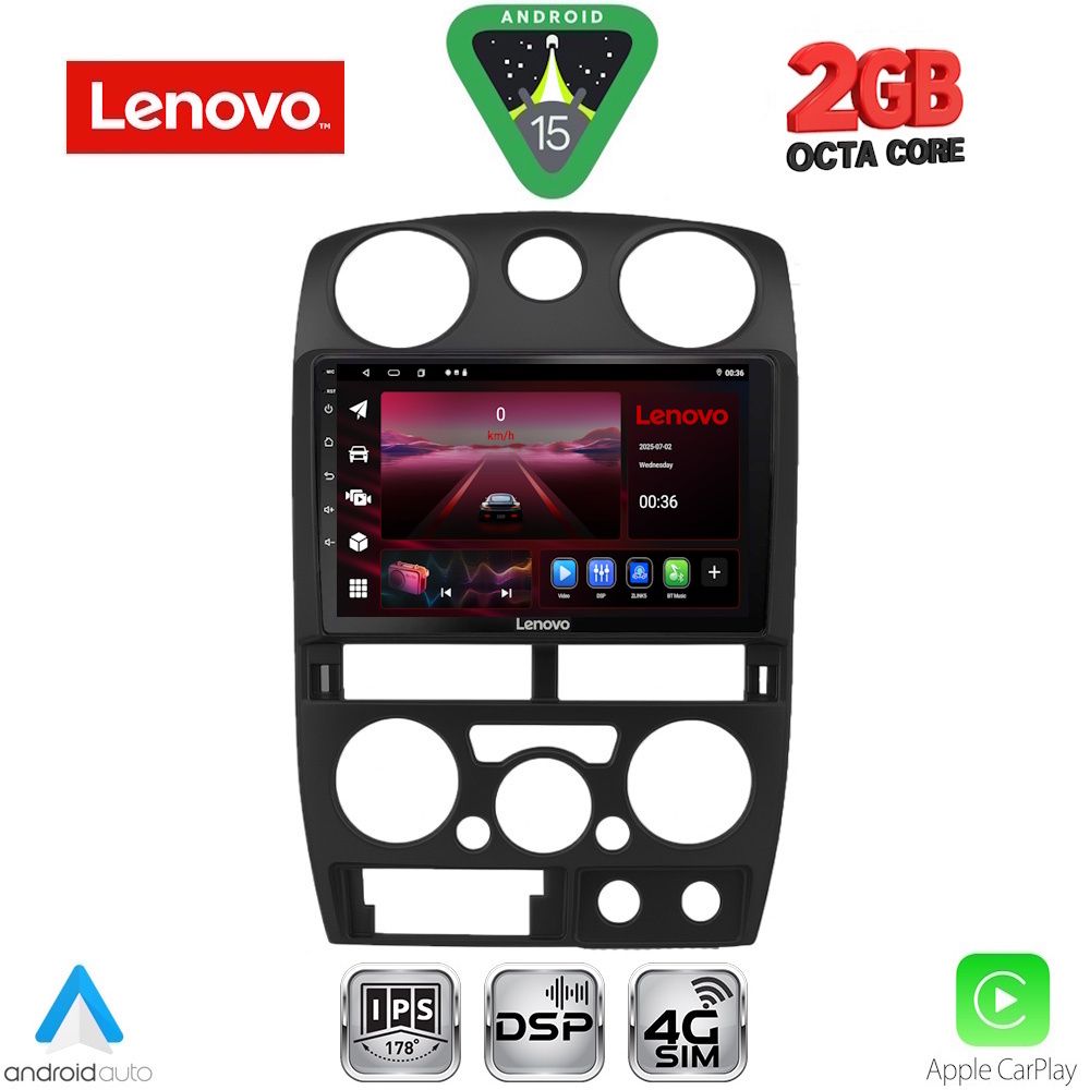 LVF5254BL_15_ LENOVO LVF 5254BL_CPA (9inc) MULTIMEDIA TABLET for ISUZU D-MAX mod. 2008-2012 (BLACK) - Image 1