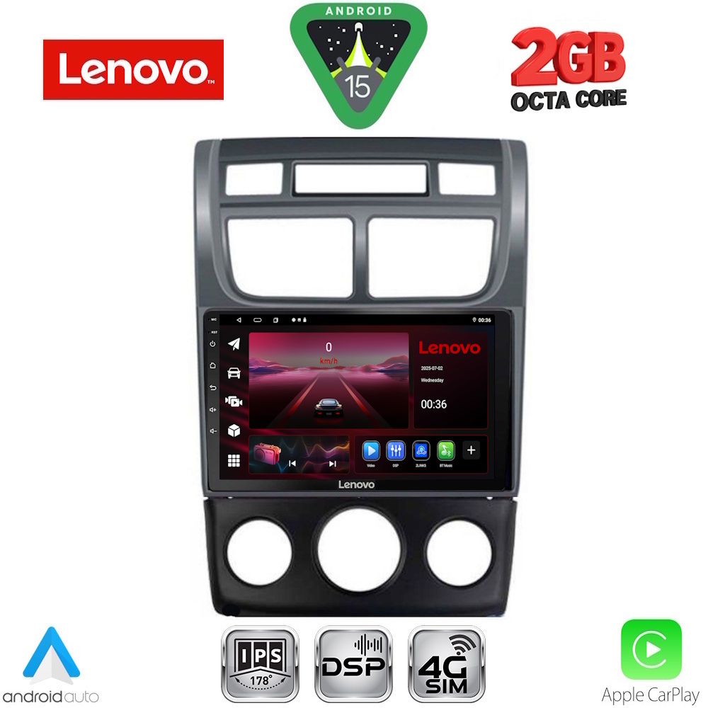 LVF5324AC_15_ LENOVO LVF 5324BL_CPA (A/C) (9inc) MULTIMEDIA TABLET for KIA SPORTAGE mod. 2004-2010 - Image 1