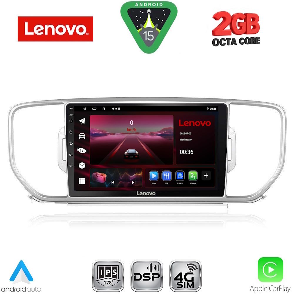 LVF5326_15_ LENOVO LVF 5326_CPA (9inc) MULTIMEDIA TABLET for KIA SPORTAGE mod. 2015-2018 - Image 1