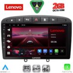 LENOVO LVF 5513BL_CPA (9inc) MULTIMEDIA TABLET for PEUGEOT 308 mod.2007-2012 - RCZ mod. 2009-2015 (BLACK)