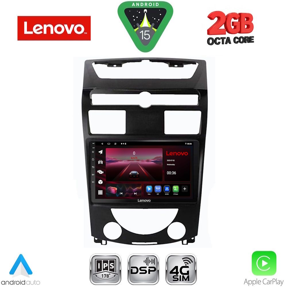 LVF5657_15_ LENOVO LVF 5657_CPA (10inc) MULTIMEDIA TABLET for SSANGYONG REXTON mod. 2006-2015 - Image 1
