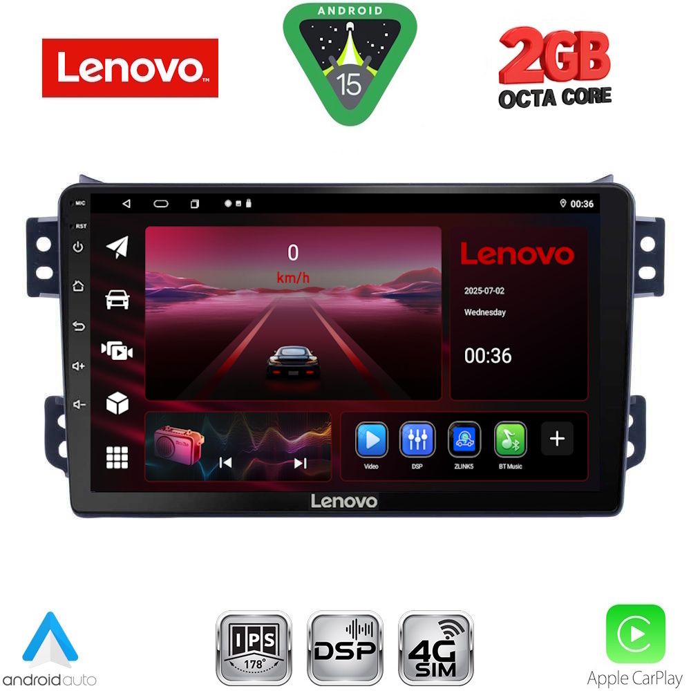 LVF5682_15_ LENOVO LVF 5682_CPA (9inc) MULTIMEDIA TABLET for OPEL AGILA - SUZUKI SPLASH mod. 2008-2018 - Image 1