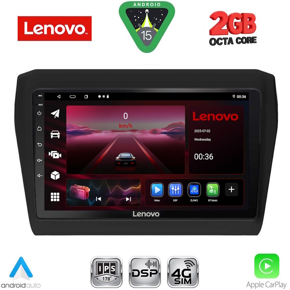 LVF5686_15_ LENOVO LVF 5686_CPA (9inc) MULTIMEDIA TABLET for SUZUKI SWIFT mod. 2017-2026 - Image 1