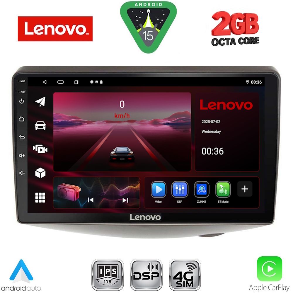 LVF5735_15_ LENOVO LVF 5735_CPA (9inc) MULTIMEDIA TABLET for TOYOTA YARIS mod. 1999-2006 - Image 1