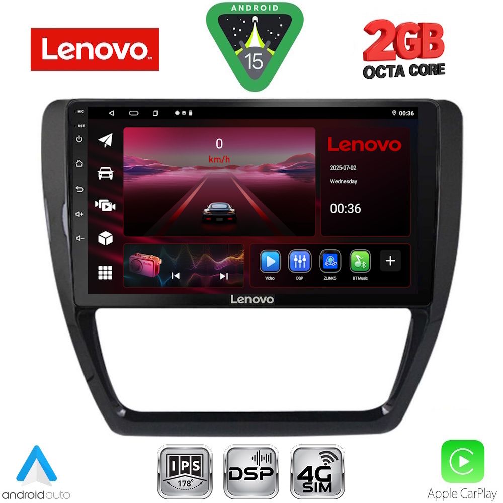 LVF5741_15_ LENOVO LVF 5741_CPA (10inc) MULTIMEDIA TABLET for VW JETTA mod. 2010-2016 - Image 1